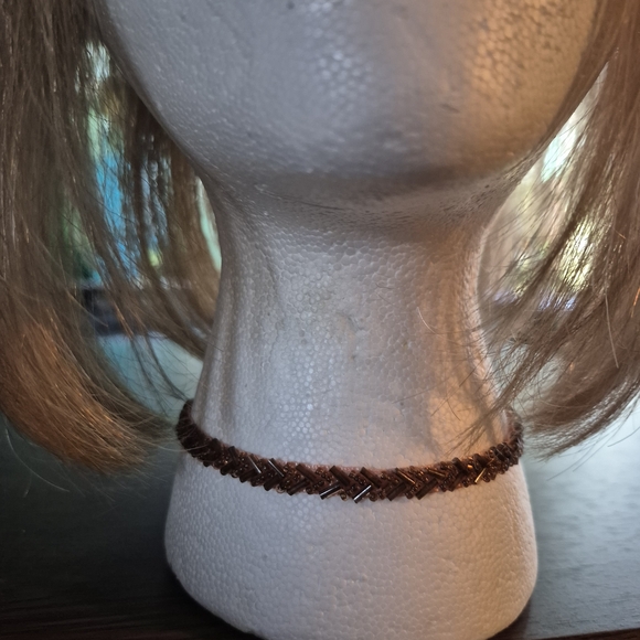 Jewelry - Brown Beaded Choker Necklace